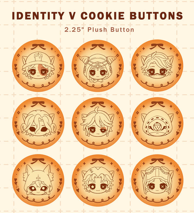 Identity V Plush Buttons